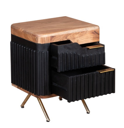 Industrial Range Bedroom Side Table With Style Drawer Design