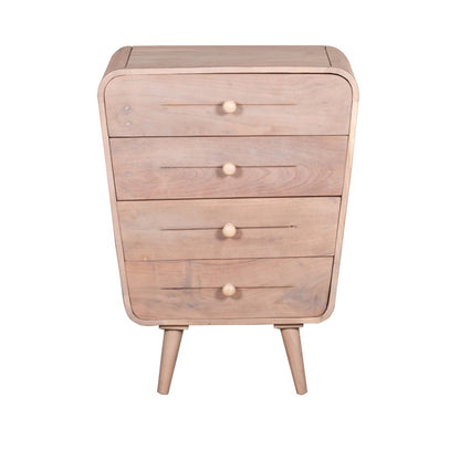 Stylish Gray 4 Drawer Chest
