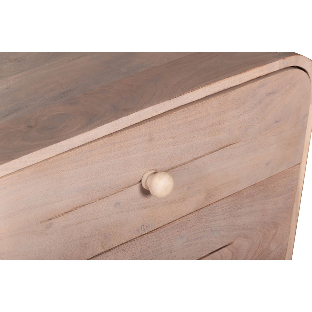 Stylish Gray 4 Drawer Chest