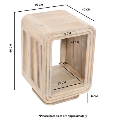 Casablanca Carved Side Table