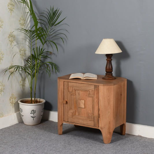 Heritage Oak 1 Door Bedside Table