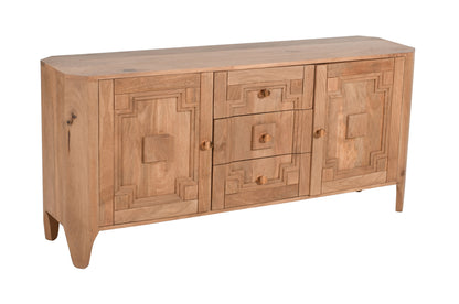 Heritage Oak 2 Door Large Sideboard With Storage