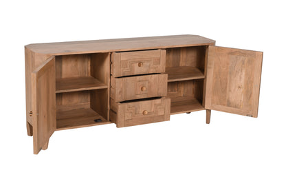 Heritage Oak 2 Door Large Sideboard With Storage