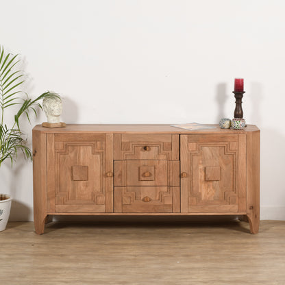 Heritage Oak 2 Door Large Sideboard With Storage