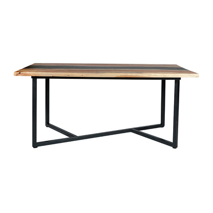 Epoxy Jodhpur Coffee Table With Black Leg
