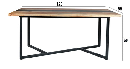 Epoxy Jodhpur Coffee Table With Black Leg