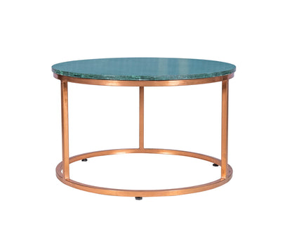 Indian Hub Nesting Table & Coffee Table With Metal Frame & Marble