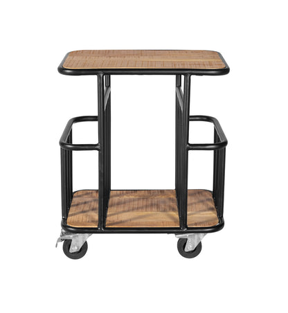 Indian Hub Serving Trolley Industrial Design Wood