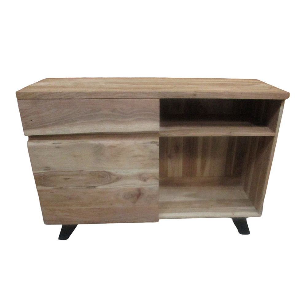 Live Edge 1 Drawer & 1 Door Console Table g