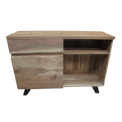 Live Edge 1 Drawer & 1 Door Console Table g