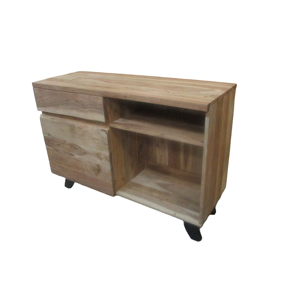 Live Edge 1 Drawer & 1 Door Console Table g