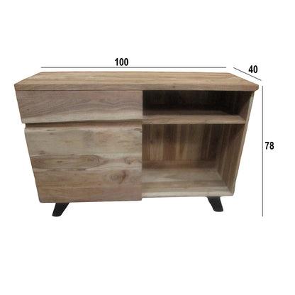 Live Edge 1 Drawer & 1 Door Console Table g