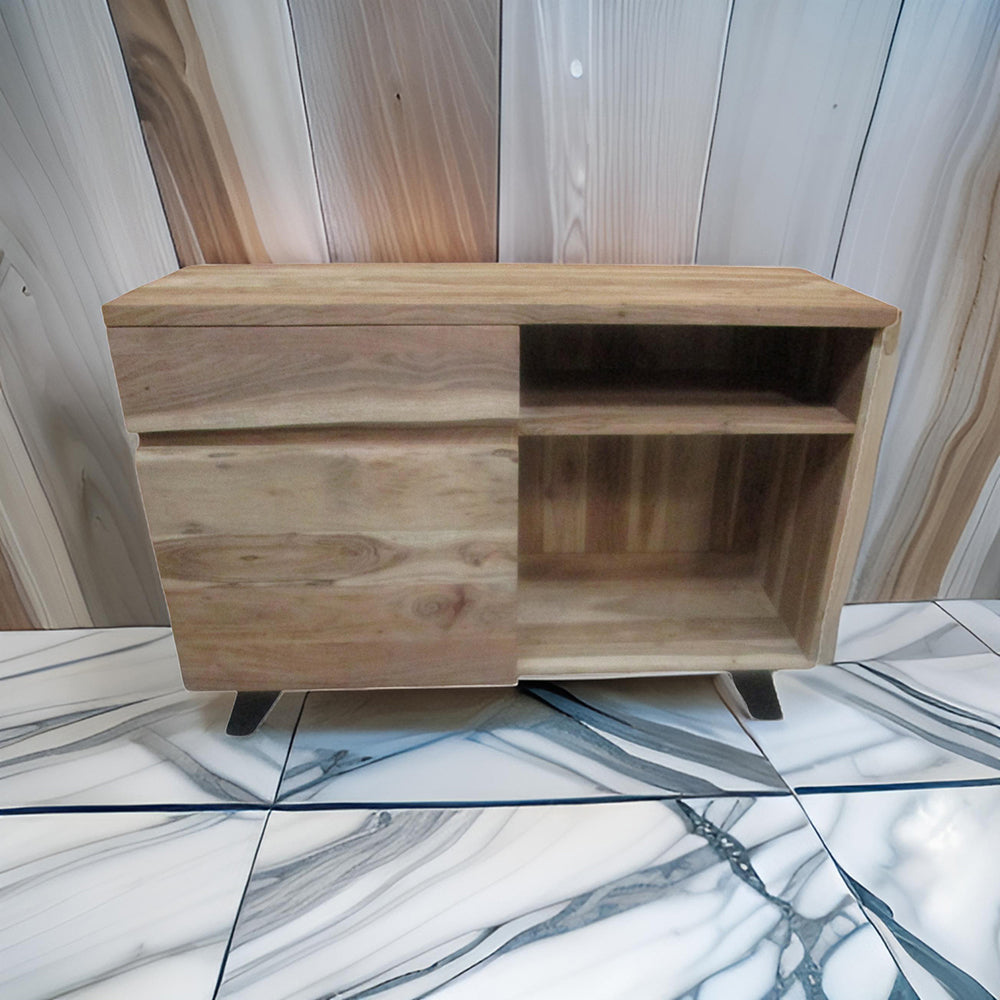 Live Edge 1 Drawer & 1 Door Console Table g