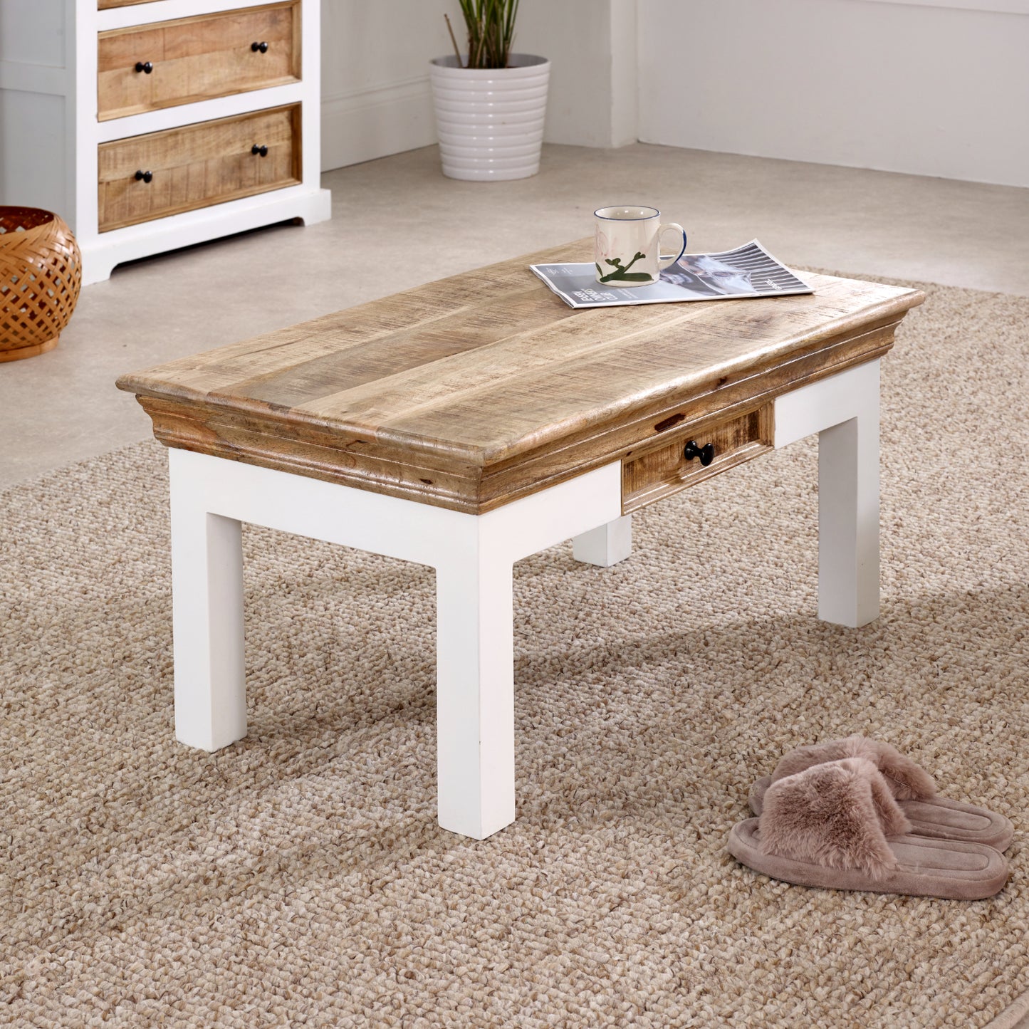 Pure Life Coffee Table With Drawer