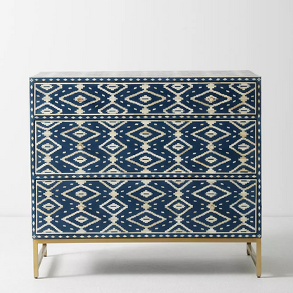 Antique Mosaic Blue Sideboard