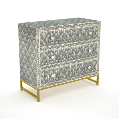 Antique Mosaic Grey Sideboard