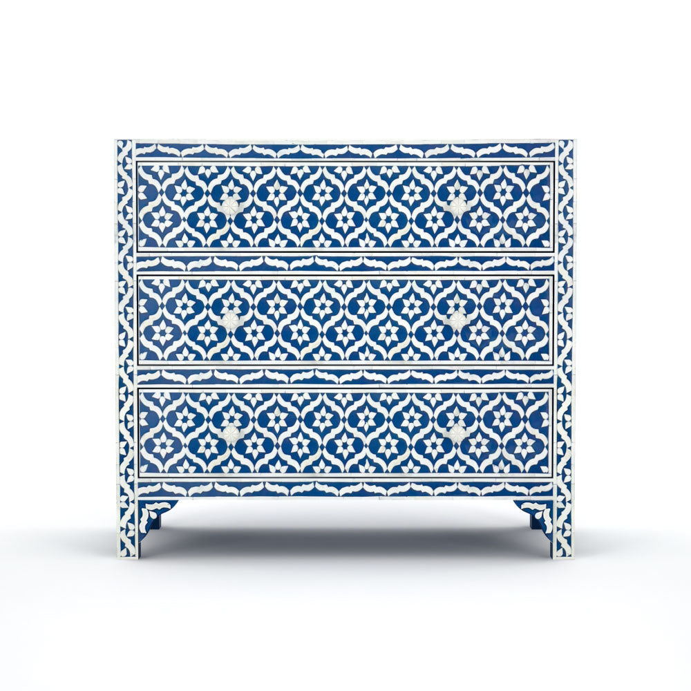 Antique Mosaic Navy Blue Sideboard