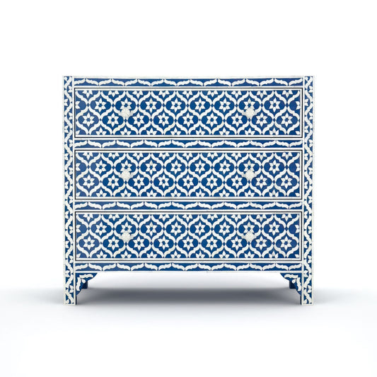 Antique Mosaic Navy Blue Sideboard