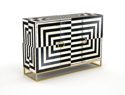 Royal Haven Black & White Sideboard