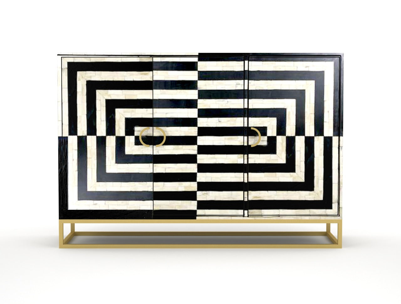 Royal Haven Black & White Sideboard