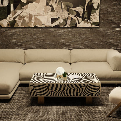 Eternal Bloom Black Coffee Table
