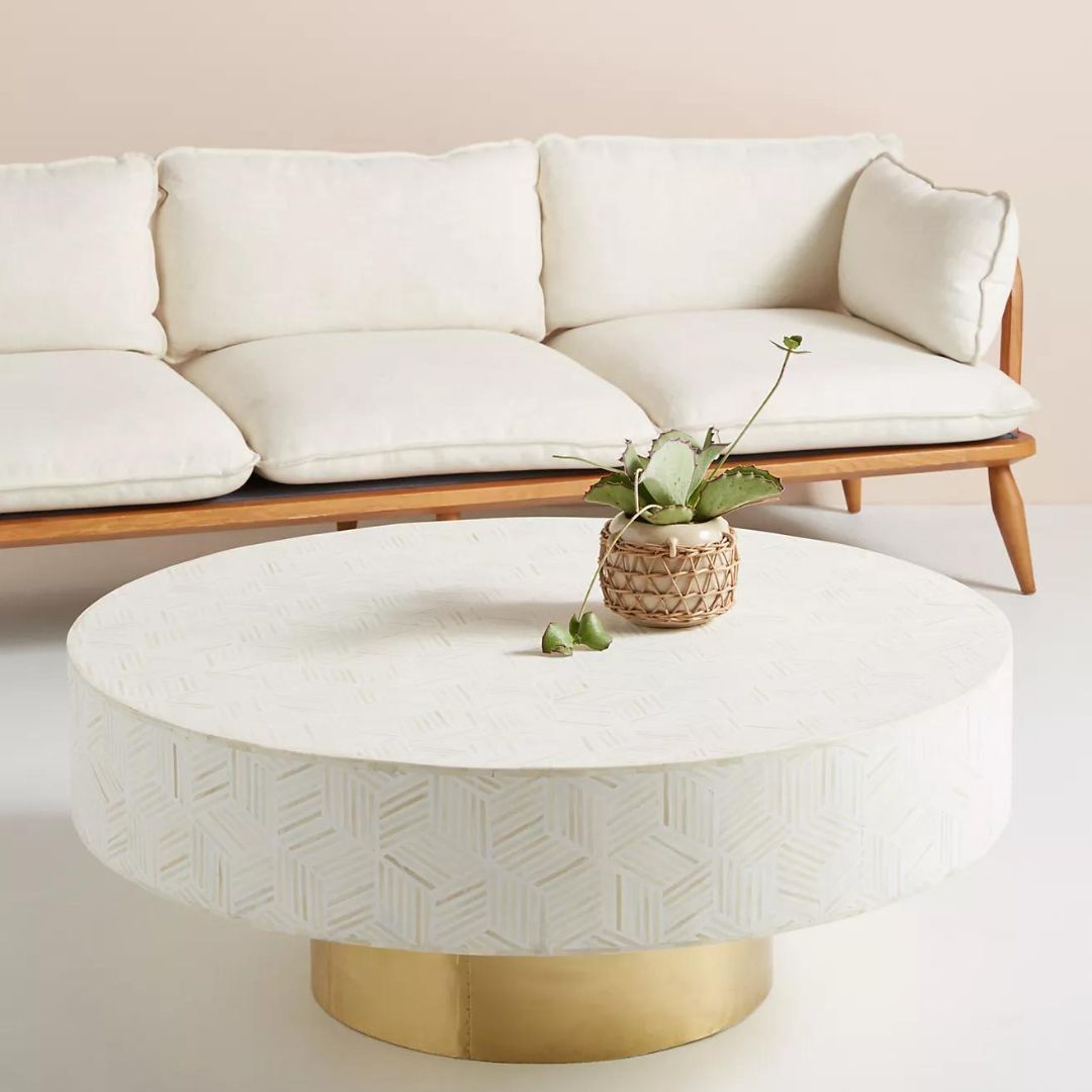 Moroccan Luxe White Coffee Table