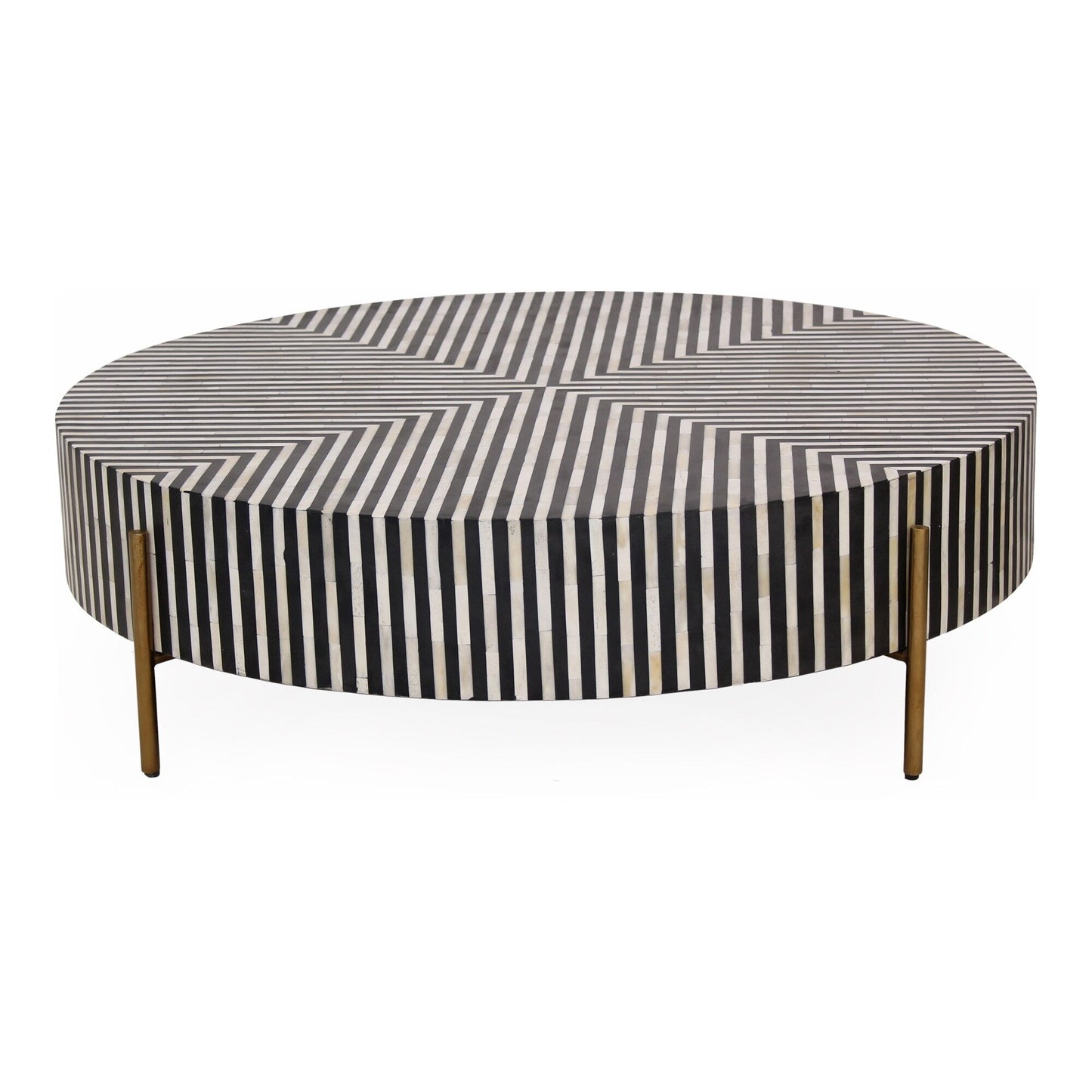 Ivory Mosaic Black Coffee Table