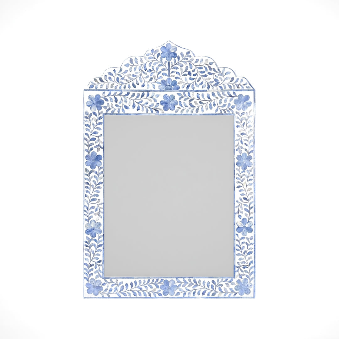 Midnight Bloom Inlay Blue Mirror