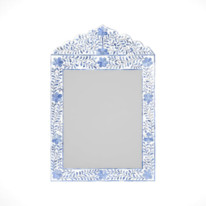 Midnight Bloom Inlay Blue Mirror