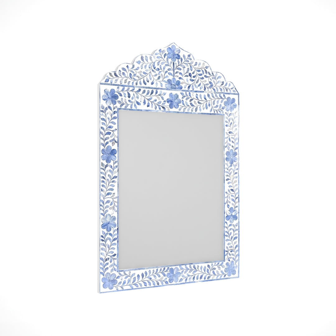 Midnight Bloom Inlay Blue Mirror