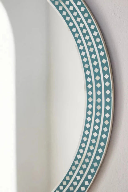 Classic Grace Inlay Light Green Mirror