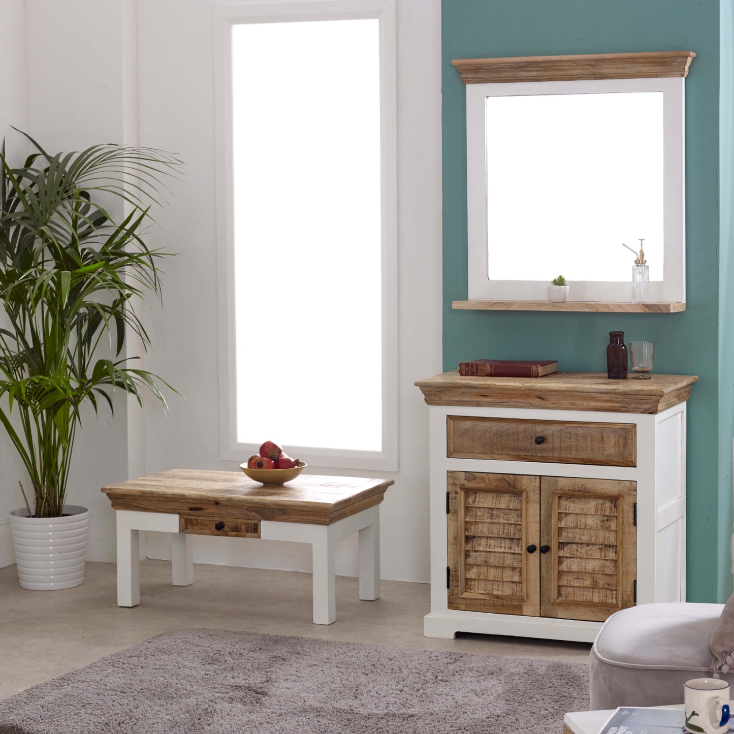 Pure Life Mirror Frame With Shelf