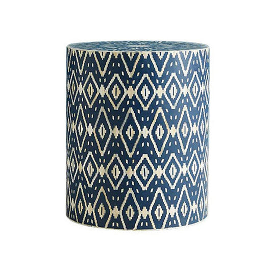 Vintage Bloom Blue Bedside Table