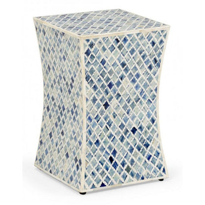 Ethereal Charm Blue & White Nightstand