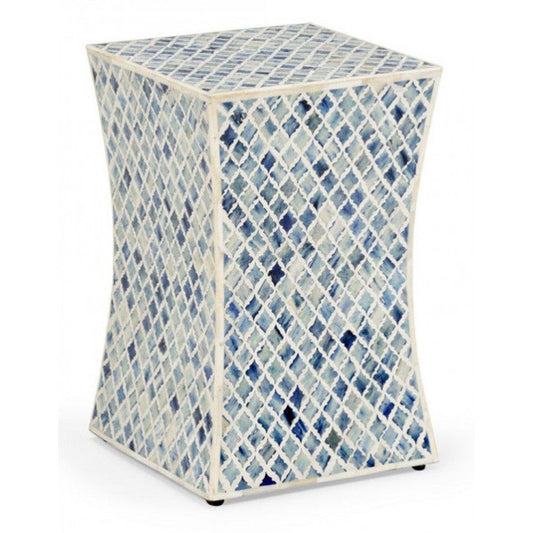 Ethereal Charm Blue & White Nightstand