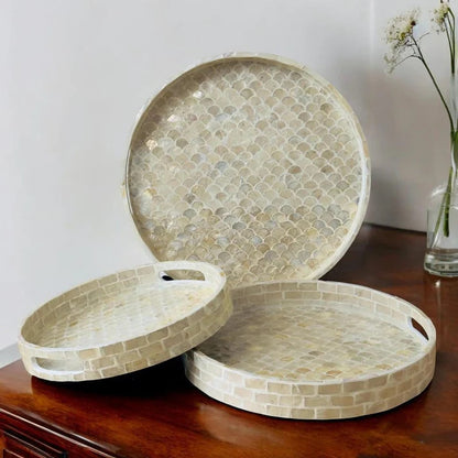 Stylish Decor White Tray