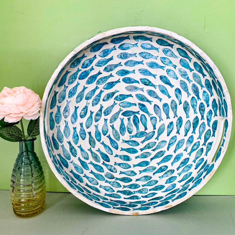 Stylish Decor Blue Tray