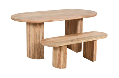 Rajsamand Furniture Natural Solid Wooden Dining Table