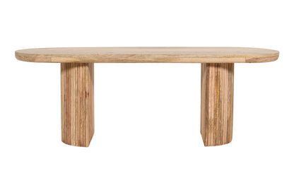 Rajsamand Furniture Natural Solid Wooden Dining Bench