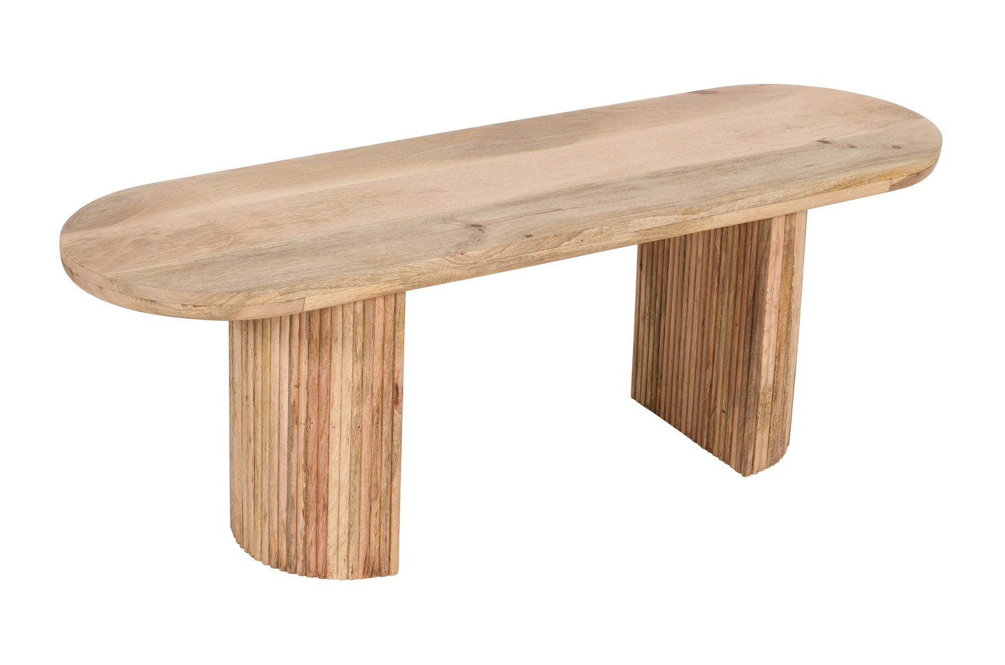 Rajsamand Furniture Natural Solid Wooden Dining Bench