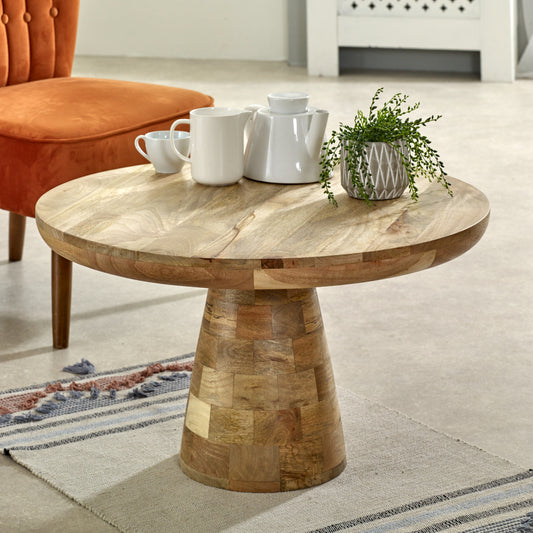 Rough Swan Timber Coffee Table Mushroom Style