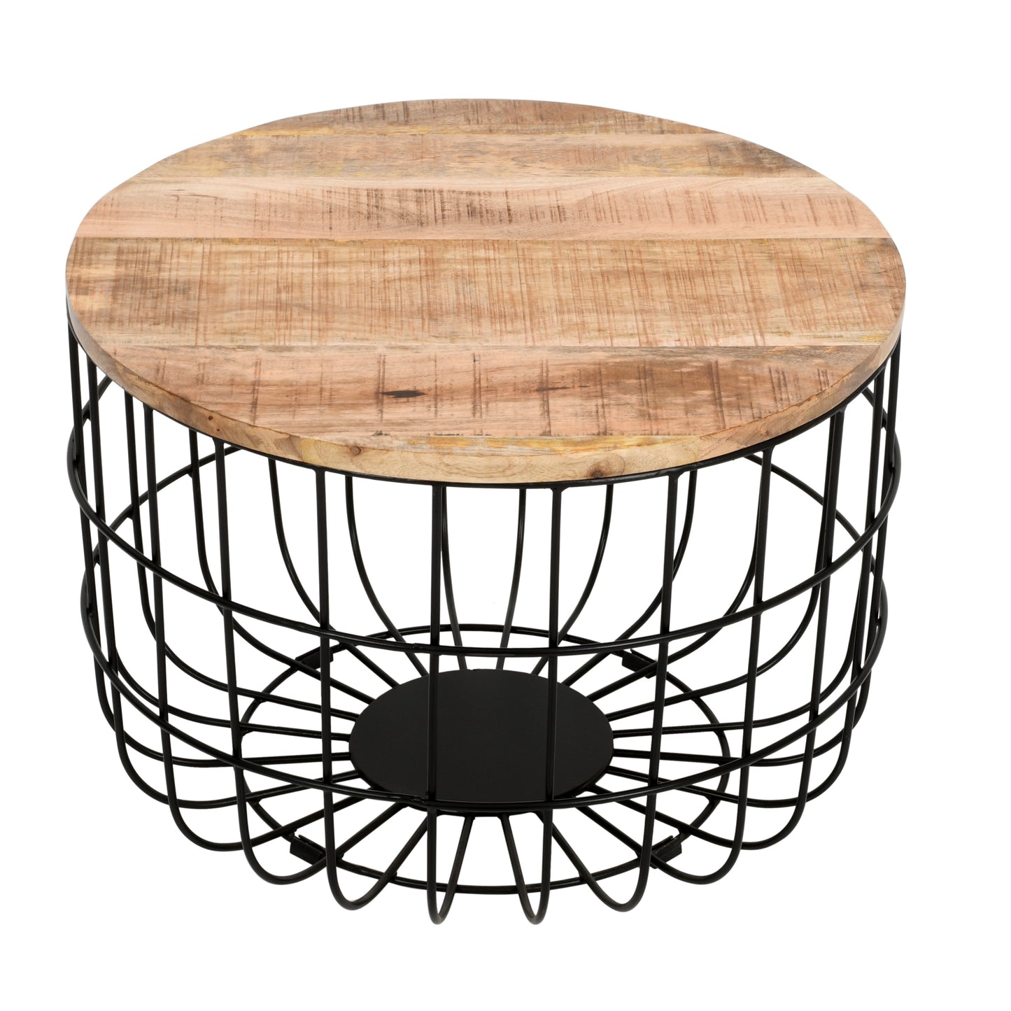 Rough Swan Timber Wire Coffee Table