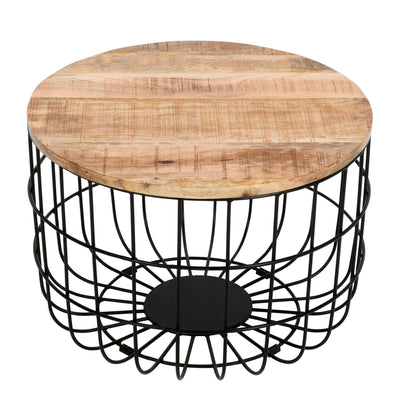 Rough Swan Timber Wire Coffee Table