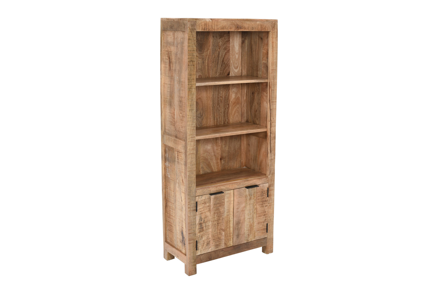 Rough Swan Timber Bookcase With Doors