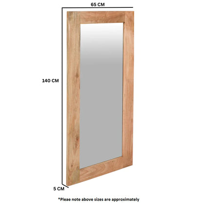 Rough Swan Timber Frame Mirror Extra Long