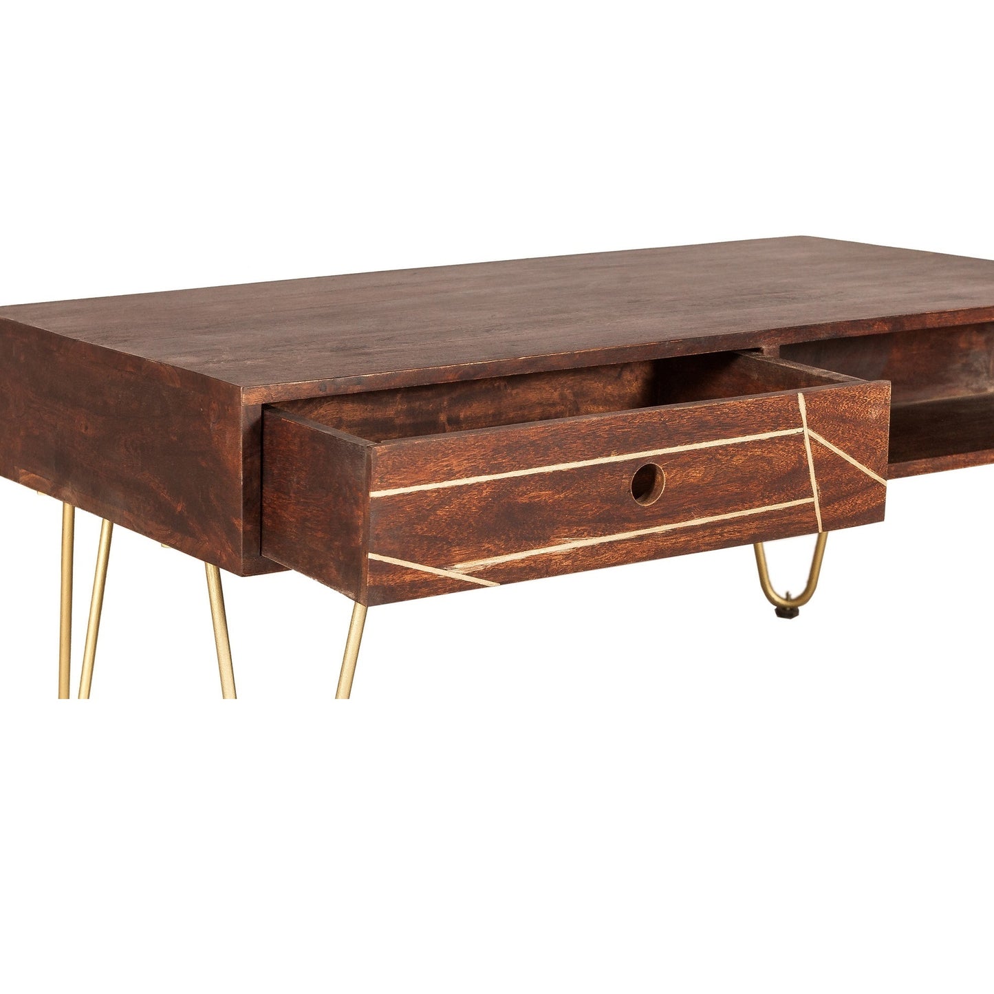 Boston Dark Gold Rectangular Coffee Table With Drawer