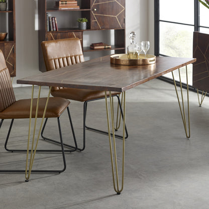 Boston Dark Gold Dining Table