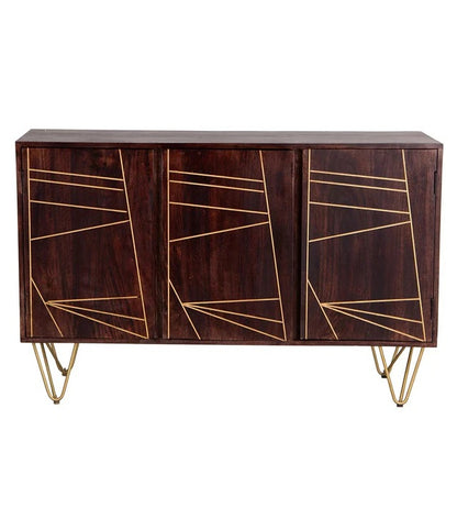 Boston Dark Gold Large Sideboard 3 Door