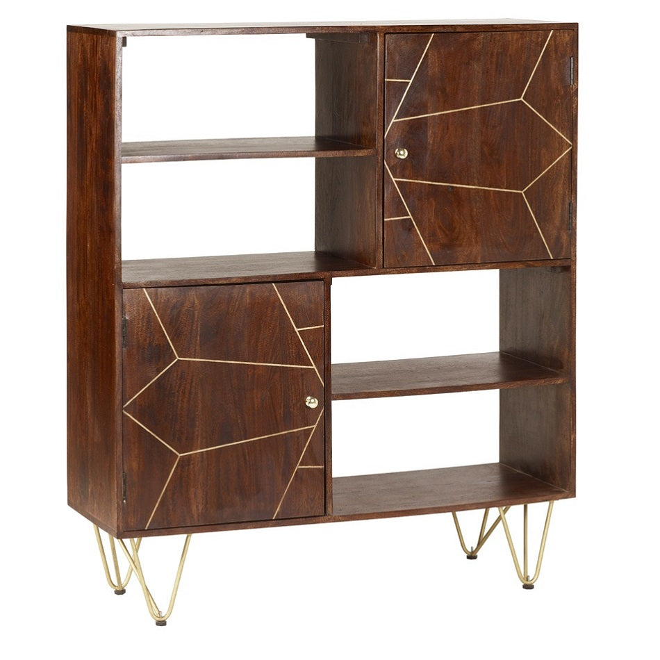 Boston Dark Gold Display Cabinet