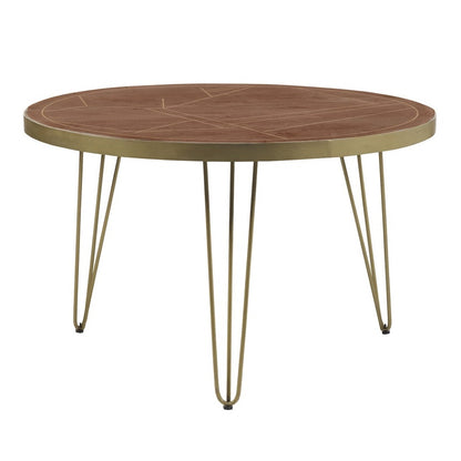 Boston Dark Gold Round Dining Table